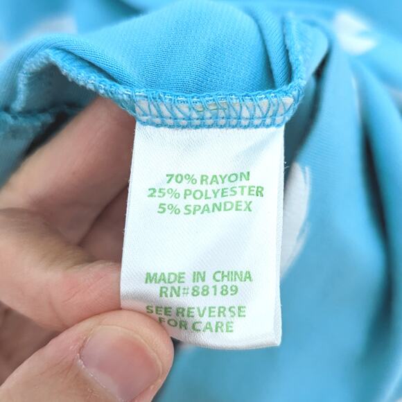 Lilly Pulitzer Dress Women's Size Small Blue Chain Jonah Blue Posh Ponte - Picture 8 of 8